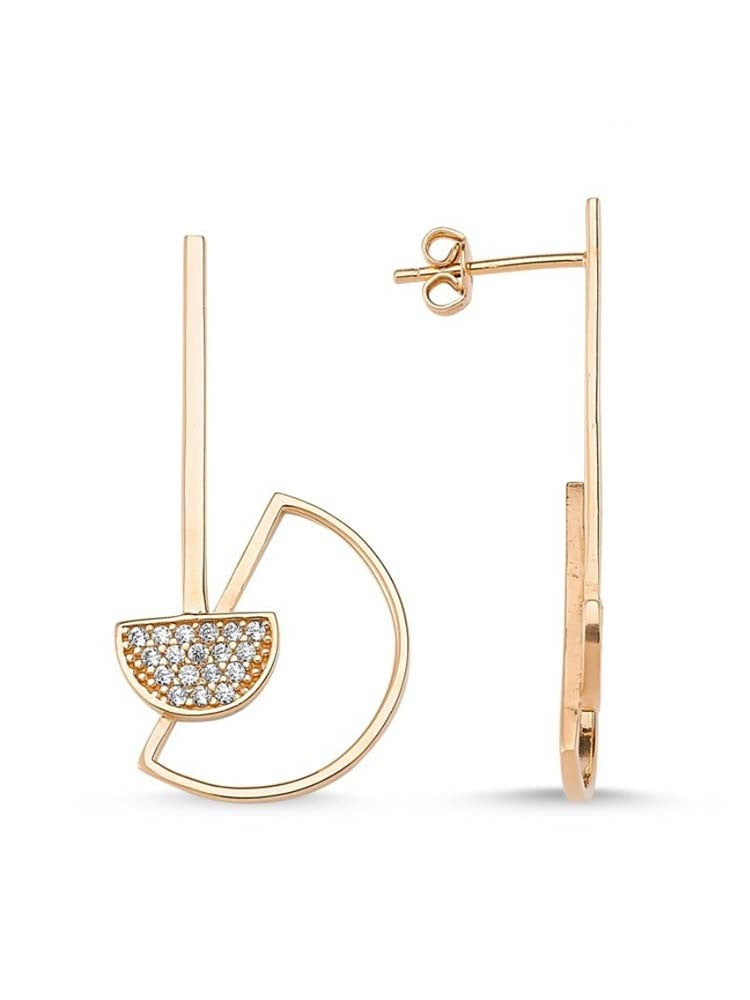 Yaf Sparkle, Semi Circle Earrings