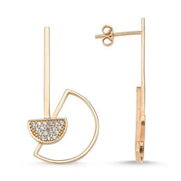 Yaf Sparkle, Semi Circle Earrings