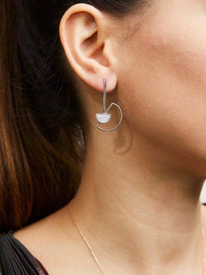 Yaf Sparkle, Semi Circle Earrings