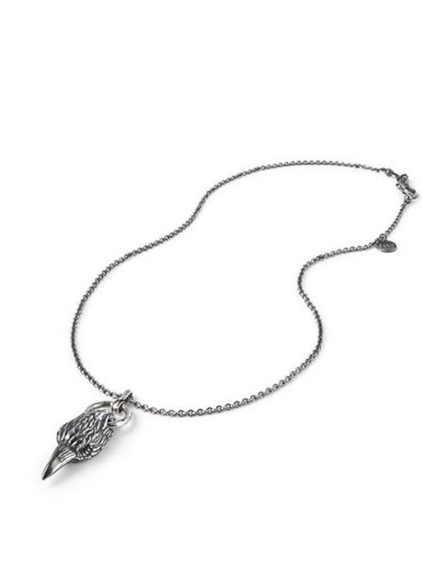 John Varvatos, Silver Raven Necklace