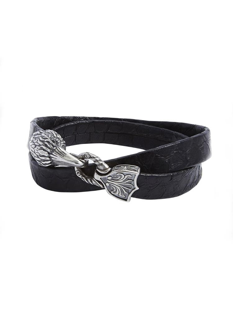 John Varvatos, Raven Wrap Bracelet