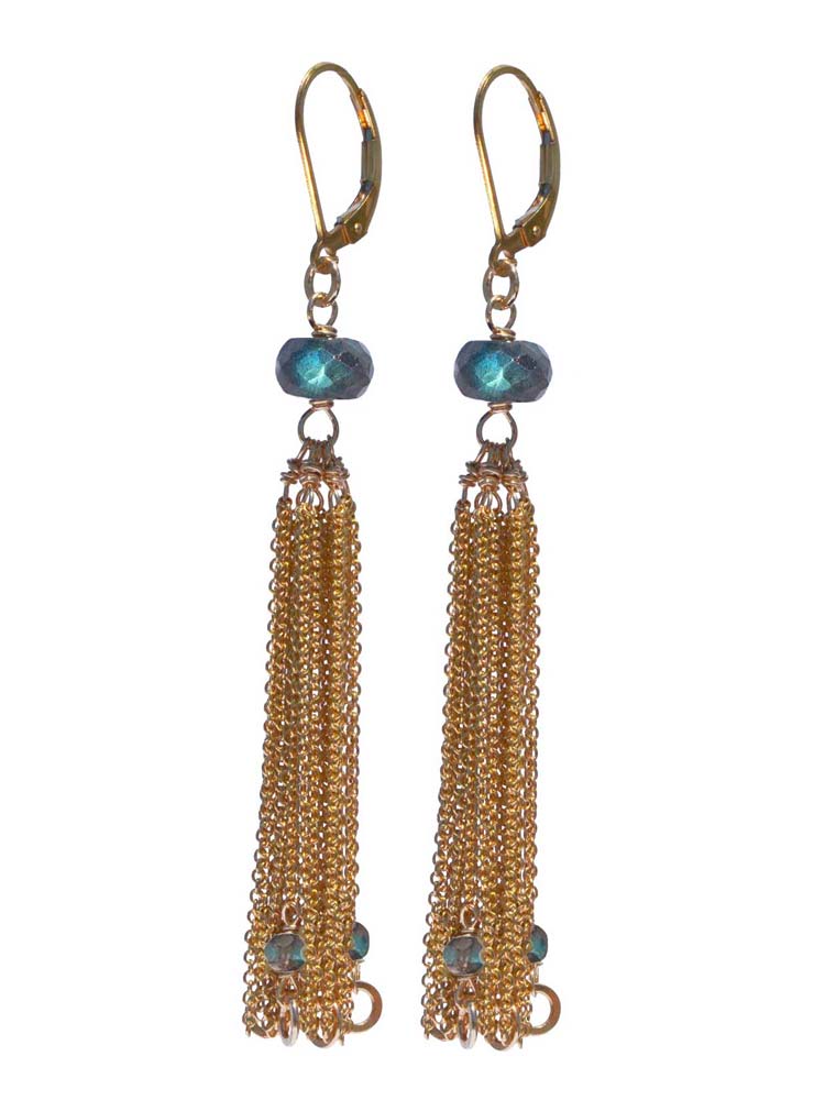 Delanacre, Blue Romance Dormeuses Earrings