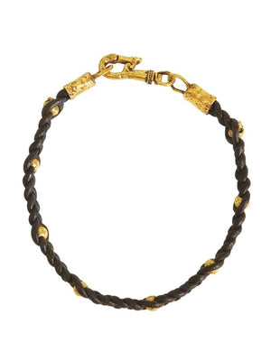 John Varvatos, Brass Beads Woven Bracelet