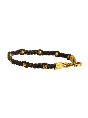 John Varvatos, Brass Beads Woven Bracelet