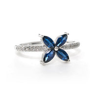 Sarah Michiko, Sapphire Flower Ring