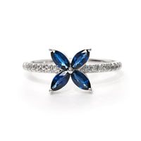 Sarah Michiko, Sapphire Flower Ring