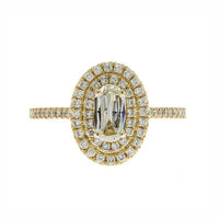 Sarah Michiko, Oval Double Halo Engagement Ring