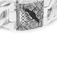 Buddha to Buddha, Chain Big Onyx Bracelet