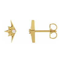 Yaf Sparkle, 14K Starburst Earrings