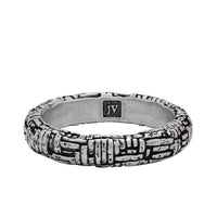 John Varvatos, Woven Texture Ring, Thin