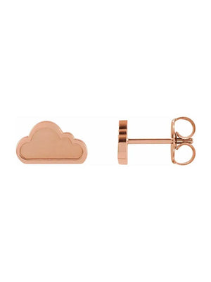 Yaf Sparkle, Tiny Cloud Gold Earrings