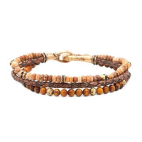 John Varvatos, Triple Strand Bracelet with Leather