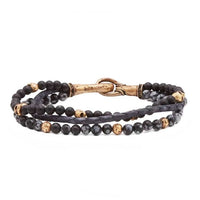 John Varvatos, Triple Strand Bracelet with Leather