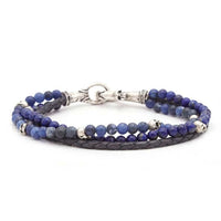John Varvatos, Triple Strand Bracelet with Leather