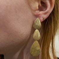 Yaf Sparkle, Triple Raindrop Earrings