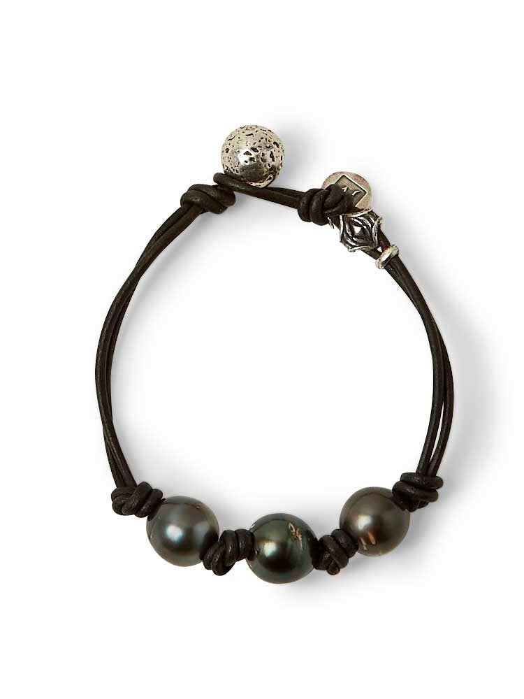 John Varvatos, Triple Tahitian Pearl Bracelet
