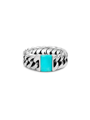 Buddha to Buddha, Chain Stone Turquoise Ring