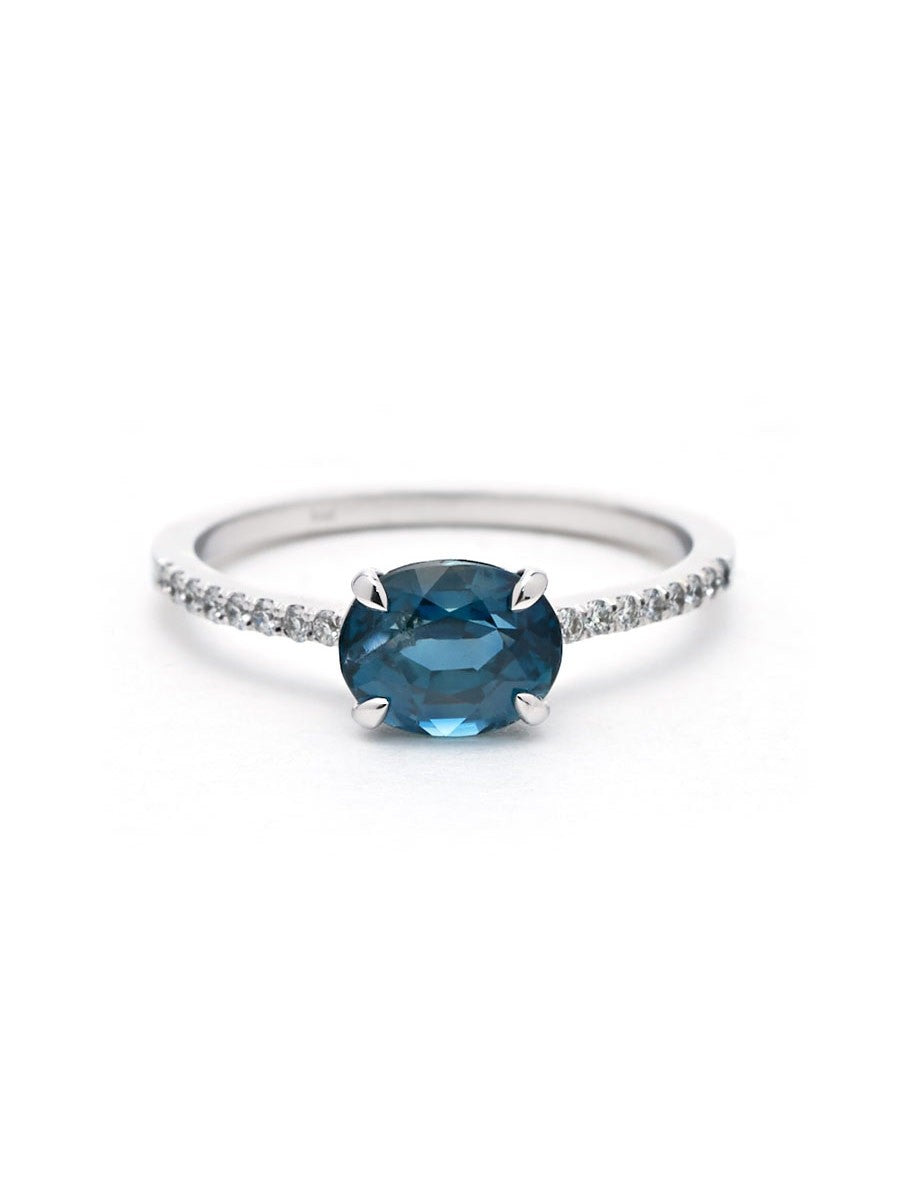 Sarah Michiko, Horizontal Sapphire ring