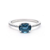 Sarah Michiko, Horizontal Sapphire ring