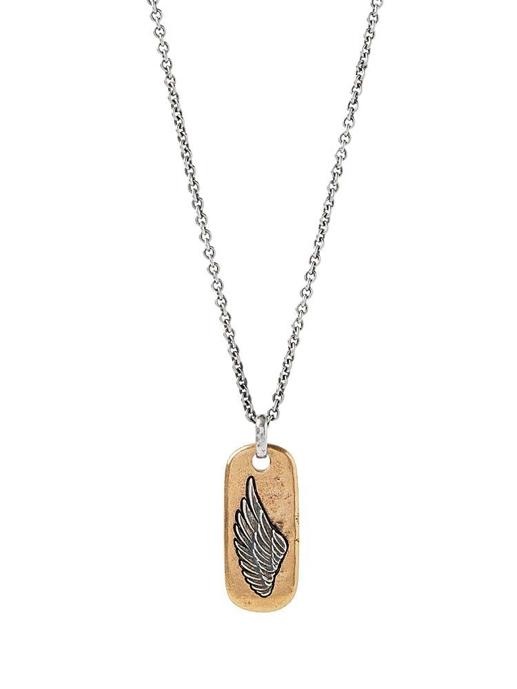 John Varvatos, Wing Dog Tag Necklace