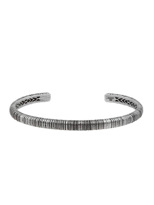 John Varvatos, Brass Cuff Bracelet, Wire Texture