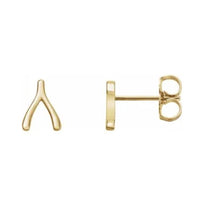 Yaf Sparkle, Wishbone Stud Earrings