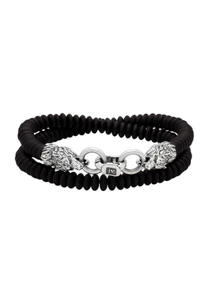 John Varvatos, Wolf Beaded Bracelet