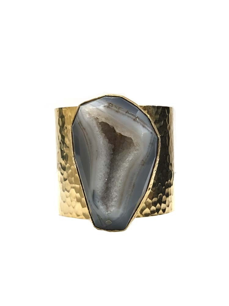 Yaf Sparkle, Grey Geode XXL Cuff
