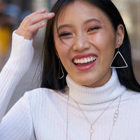 Yaf Sparkle, Triangle Earrings
