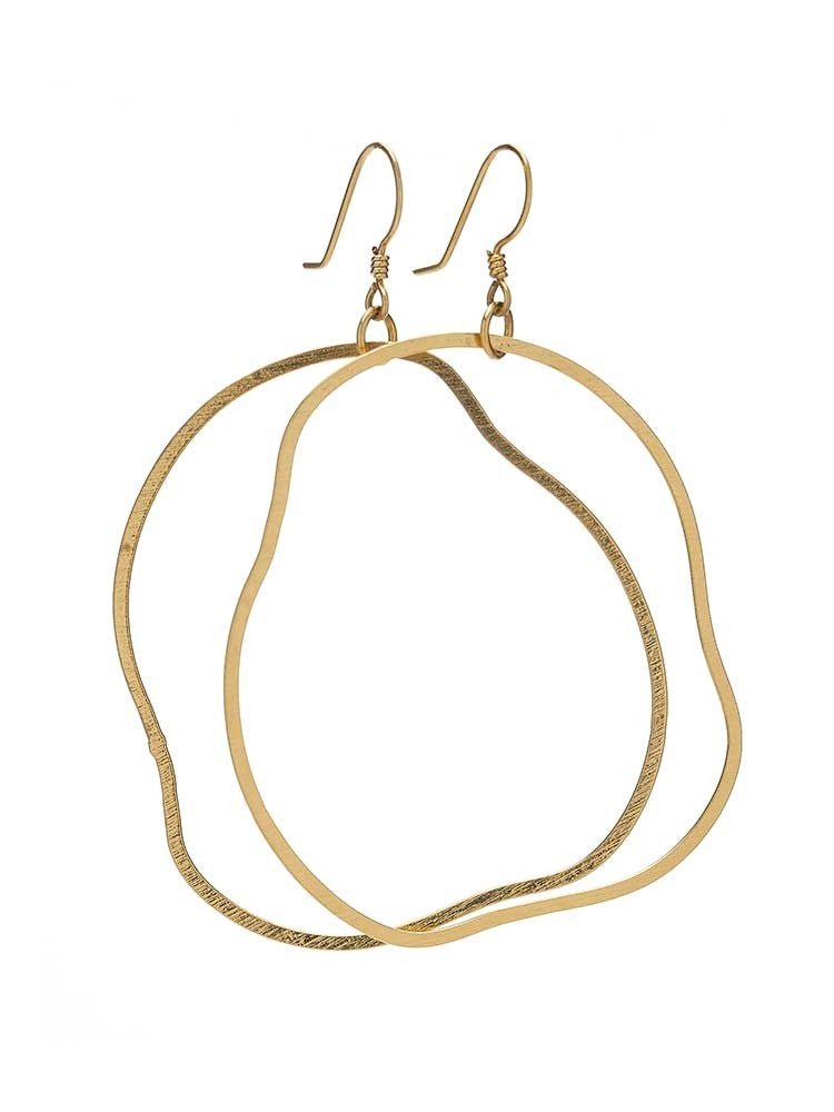 Yaf Sparkle, Irregular Shape Earrings Large