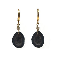 Yaf Sparkle, Dangling Geode Earrings