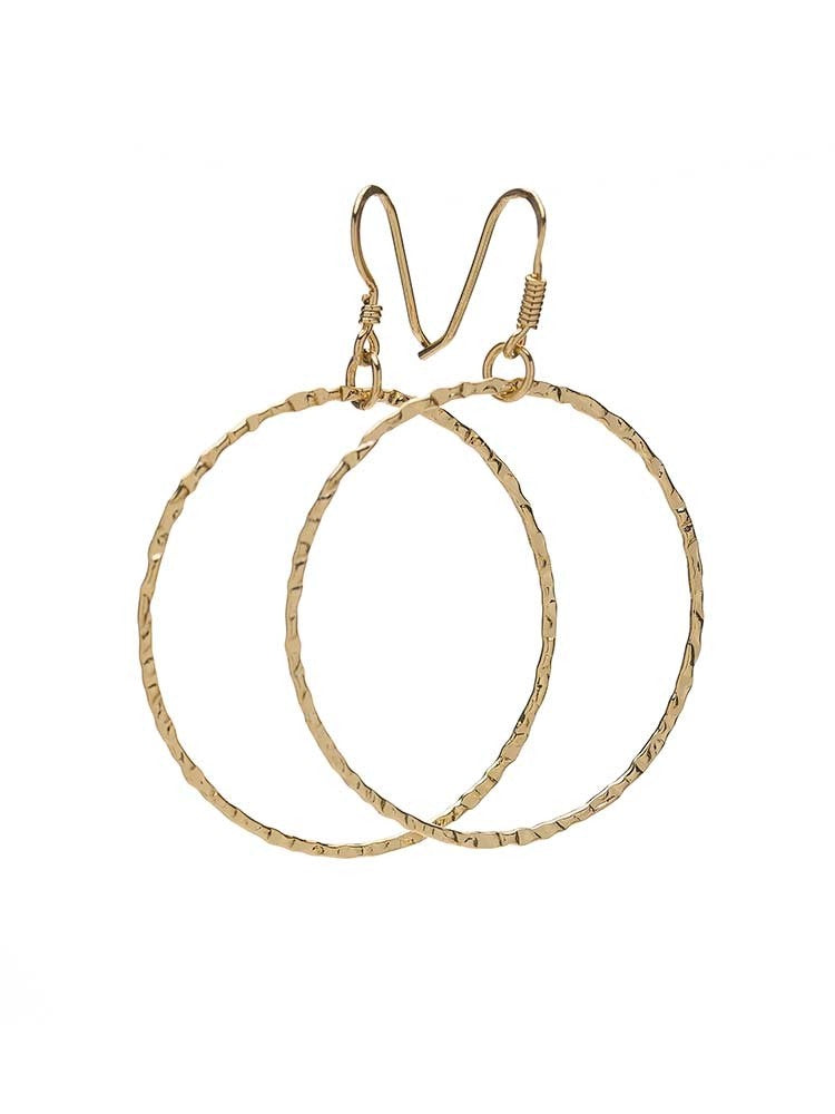 Yaf Sparkle, Wire Hoop Earrings