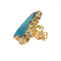 Yaf Sparkle, Turquoise Statement Ring