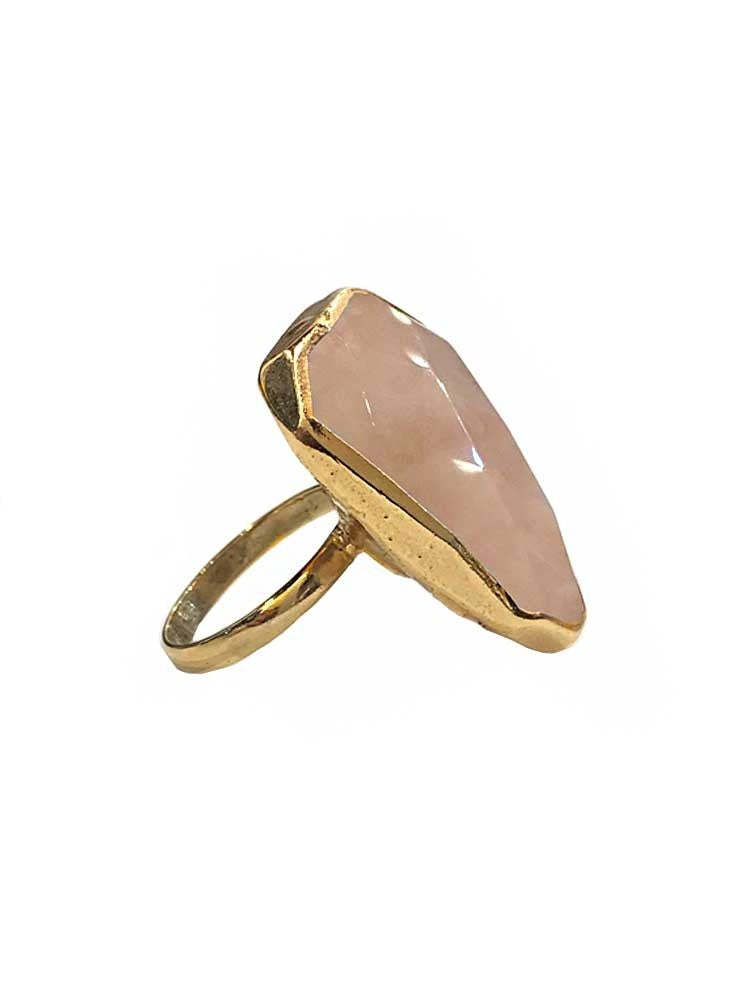 Yaf Sparkle, Rose Quartz Ring