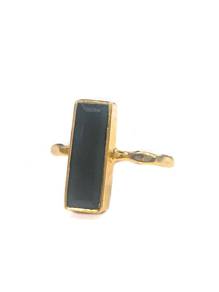 Yaf Sparkle, Rectangular Gemstone Ring