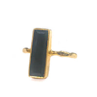 Yaf Sparkle, Rectangular Gemstone Ring