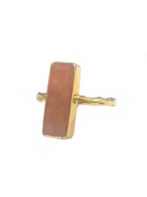 Yaf Sparkle, Rectangular Gemstone Ring